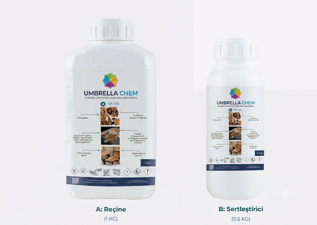 UMBRELLACHEM Ahşap Epoksi SB101 3 cm İnce Döküm