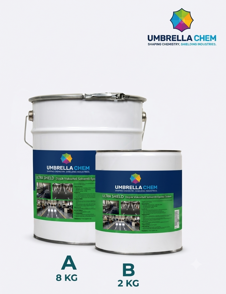 UMBRELLA CHEM Fortis Prime Solventsiz Düşük Viskoziteli Şeffaf Astar