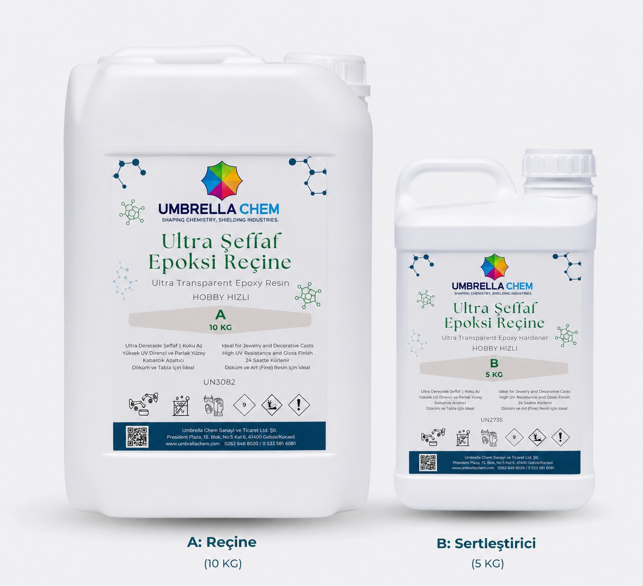 Epoxy Hobby Reçine – Kristal Şeffaf, Kolay Kullanım